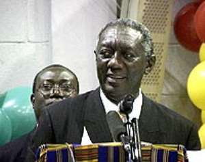 President Kufuor arrives in Japan for TICAD IV